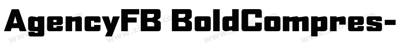 AgencyFB BoldCompres字体转换